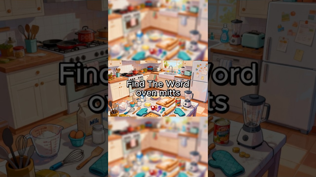 (Нажмите на длинное видео, чтобы посмотреть все 20 слов) Поиск скрытых слов: Кухонная версия – Пр...