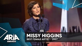 Missy Higgins wins Best Female Artist | 2007 ARIA Awards