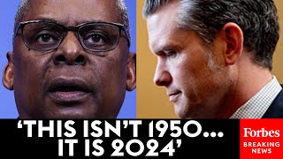 WATCH: Lloyd Austin Appears To Take Veiled Swipe At Hegseth Over Comment About Women In Combat Roles