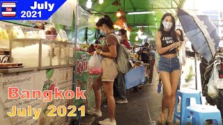 Bangkok 2021 nightlife street scene, Soft Lockdown Status July - Thailand screenshot 2