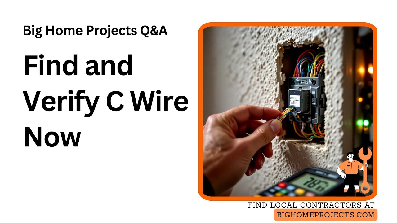 C Wire Trace Guide and Verify 24V Between R and C