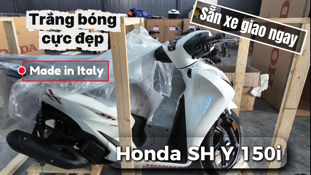 SH Ý 150i trắng bóng cực đẹp giao liên tục về tay khách hàng, sẵn xe giao ngay