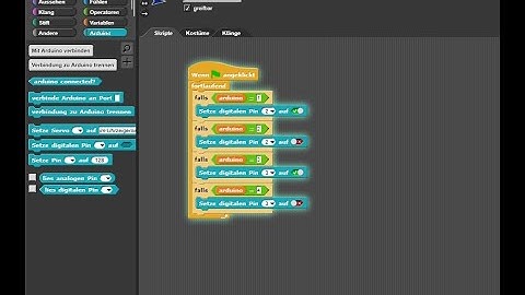 Snap4Arduino Tutorial, mehrer Objekte mit Arduino Blöcken verbinden