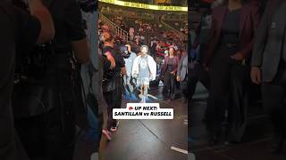 🥊 Antonio Russell and Victor Santillan make their way to the ring! @PremierBoxingChampions