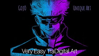 Draw Unique Effect using IbisPaint X| Jujutsu Kaisen | Gojo Satoru|Anime Speedpaint screenshot 2