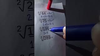 Maths tricks // find square root #maths #mathstricks #stricktipps #learning #shorts #shortvideo