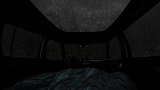 NO ADS_Fall Asleep in 3 Minutes with Heavy Rain & Deep Thunder Sounds Inside a Cozy Car at Night ⛈️