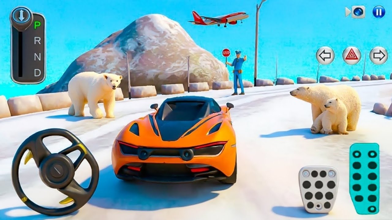 Most Dangerous Snowy Mountain Road Drive! 🚗❄️⛰️ 3D Driving Class Android Gameplay 2025 | Car Games