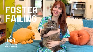 What Made Her Decide To Adopt Her Foster Cats? Cat Lady Home Tour