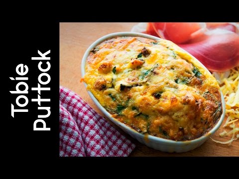 Smoky Cauliflower and Prosciutto Frittata