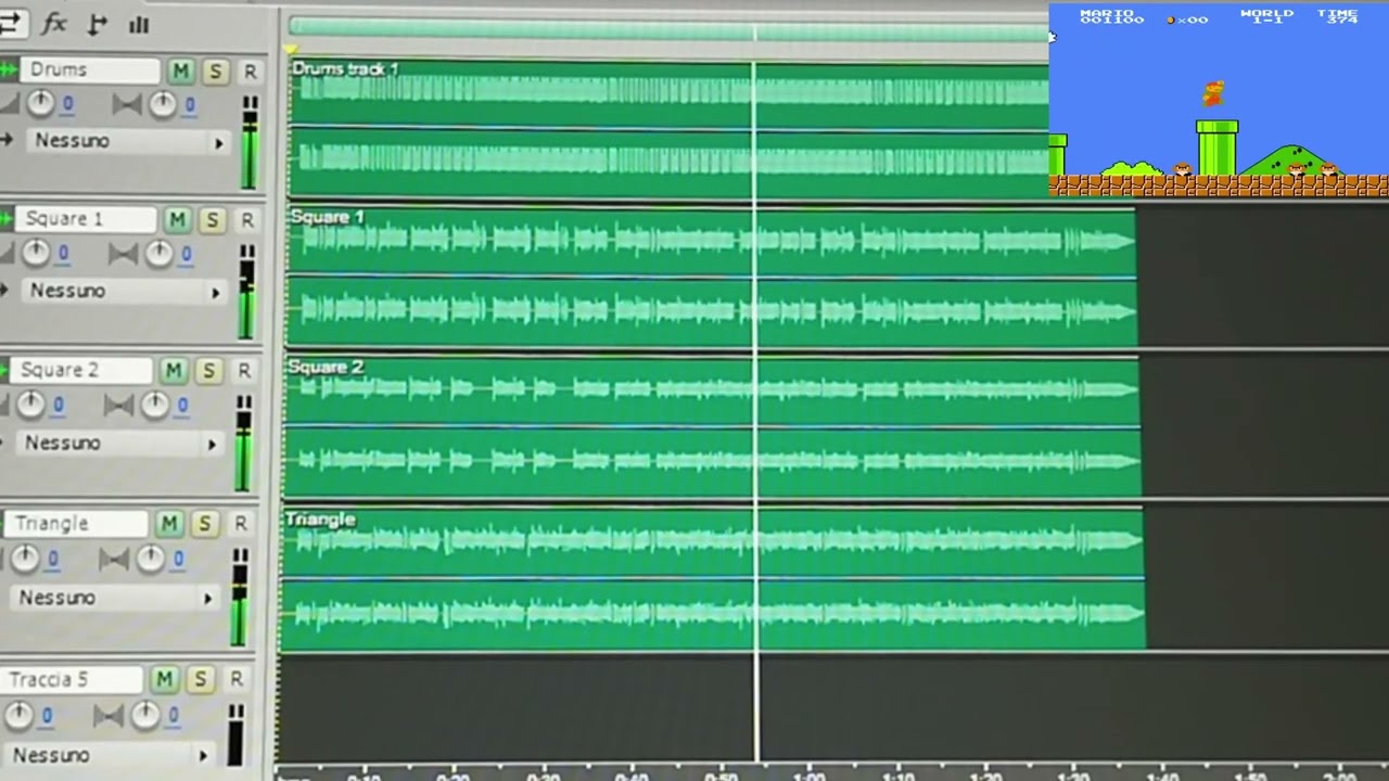 "Super Mario Bros.Theme Multitrack" Marco Vicari