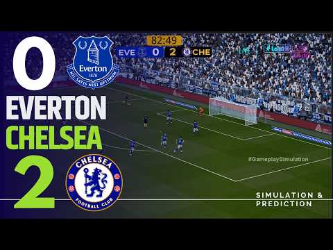 ⚽ Everton 0-2 Chelsea [HIGHLIGHTS] Premier League 26/27 ✅ | Match Simulation/Prediction