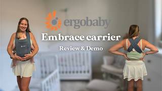 Ergobaby Embrace Carrier Tutorial + Honest Review