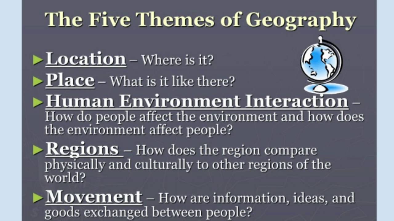 5 themes of geography essay questions