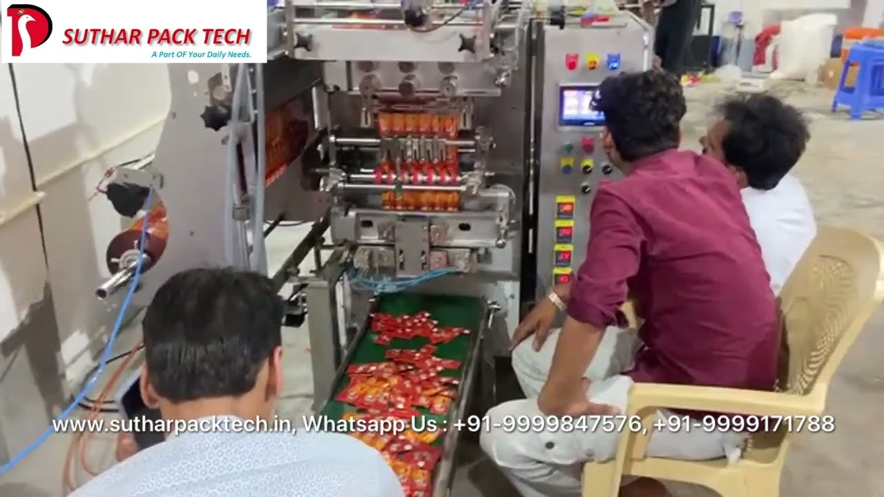Multi line ketchup pouch packing machine sauce ketchup sachet packing machine ,high speed ketchup