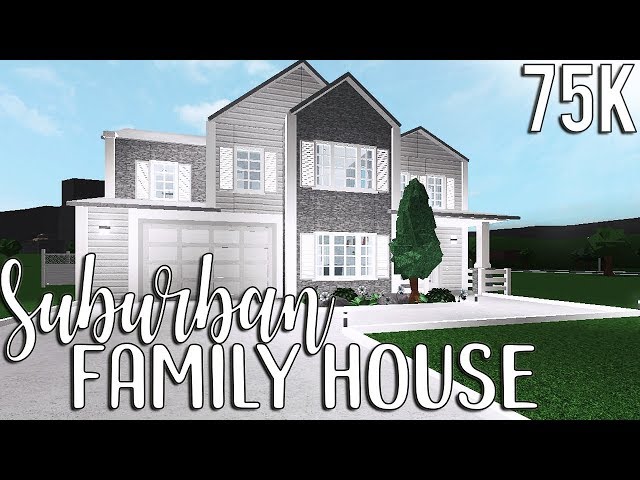 Roblox Bloxburg Suburban Family House 75k Youtube - 75k hillside family home roblox bloxburg