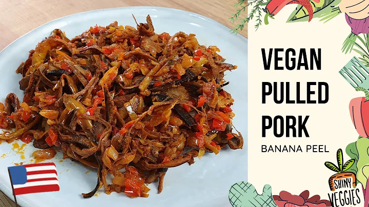 How To Make Truly Delicious Vegan Pulled Pork | Banana Peel Pulled Pork | Shiny Veggies