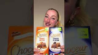 Taste testing new chocolate bars from roceur @Aldi UK+Cookies and creamPeanut butterBUTTER