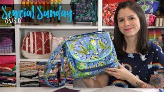 Sewcial Sunday 5.13.18 - Strip Stick, Sizzix Dumpling, Hinged Zipper Foot, Purse Feet