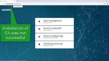 WinCC Unified V16: Webserver Certificate Tutorial Part 3 connect a Windows Client and install the CA