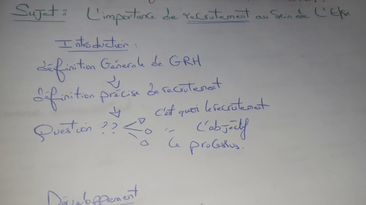 comment faire une dissertation en grh