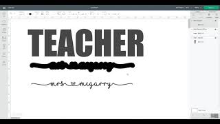Slicing Names in Cricut Design Space (desktop version)