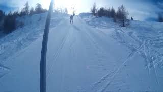 (13/02/2024)Risalita integrale dello Skilift Poma Combals di Risoul(Hautes Alpes-Francia)
