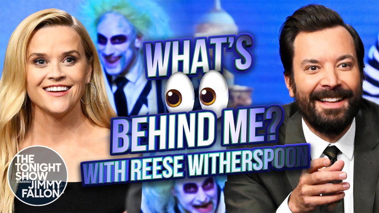 ⁣What's Behind Me? with Reese Witherspoon | The Tonight Show Starring Jimmy Fallon