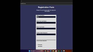 Basic Registration Form using HTML & CSS 🔥 | Frontend Project 👨💻 @CodeWithHarry