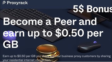 A new way to earn 1$/day  passive money by sharing your internet | Proxyrack