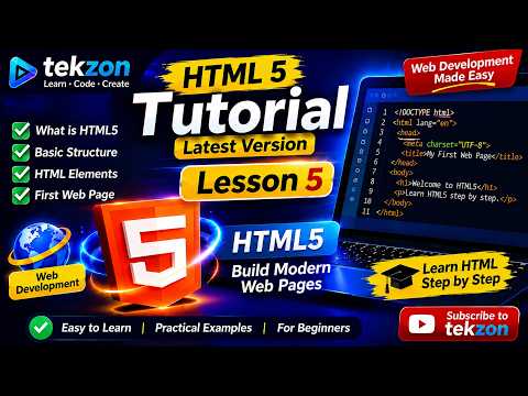 Learn HTML Step by Step | #05 Description List and Multilevel List | dl, dt and dd
