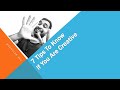 7 Tips To Know If You Are Creative