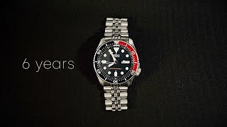 Seiko SKX009 After 6 Years (Crystal, Bezel, Bracelet, Case, Movement)