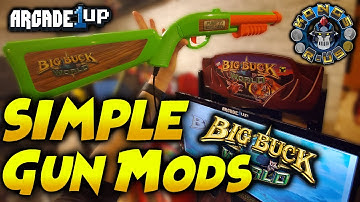Arcade1Up Big Buck Hunter/World Gun Mods - Clicking Micro Switches & Adding Weight to Gun Stock