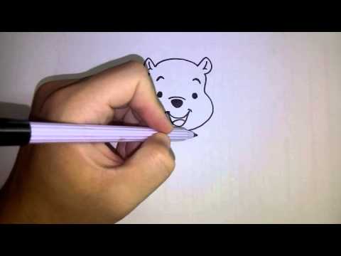สอนวาดรูป การ์ตูน หมีพูห์ Winnie the Pooh
