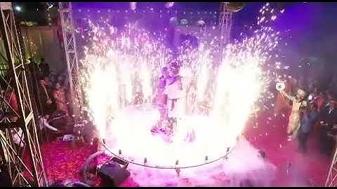 Remote Control 360 degree Rotating Cold Pyro Revolving Rotating Ring For Wedding