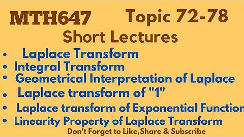 Mth647 lecture 72-78||mth647 Final term Short Lectures || @LearntoNote  #LearntoNote