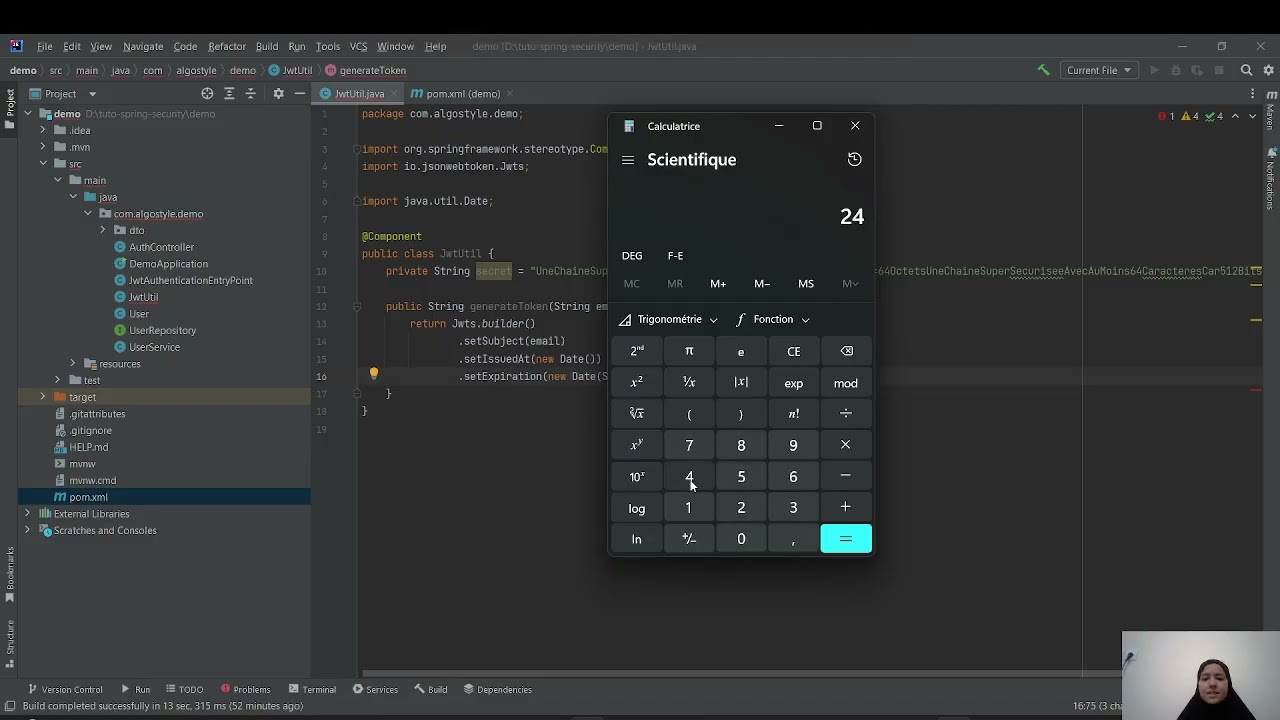 Spring Security pratique #13 | Générer un JWT Token - Spring Boot (Expiration & Signature)