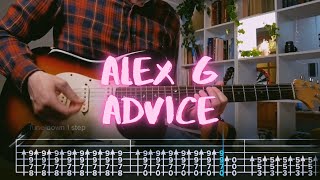 Advice Alex G Сover / Guitar Tab / Lesson / Tutorial Resimi