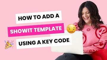 How to add a Showit template using a key code