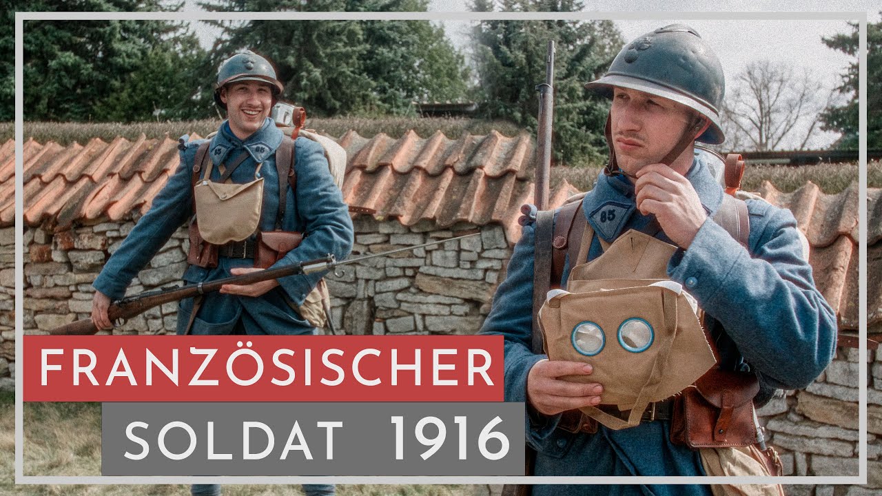 Erster Weltkrieg Französischer Soldat 1916 erklärt!