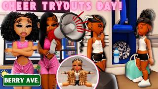 CHEER TRYOUTS DAY! *WILL THE TWINS MAKE IT?* * FIGHT?!* ♡ | Berry Ave Family Roleplay #berryave