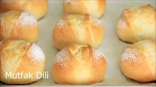 UÇAK YOLCULUĞUNDA İKRAM EDİLEN MİNİK FRANSIZ EKMEĞİNİ EVDE KOLAYCA YAPABİLİRİZ/HOMEMADE FRENCH ROLL