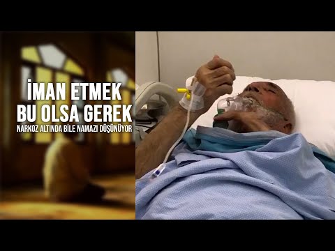 İstanbul'da bir hastanede ameliyat olduktan sonra narkozun etkisindeyken abdest alan amca