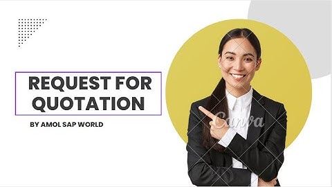 8.SAP MM - RFQ in marathi