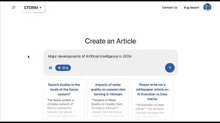 Stanford University introduced STORM an AI-powered tool designed to generate Wikipedia-style reports