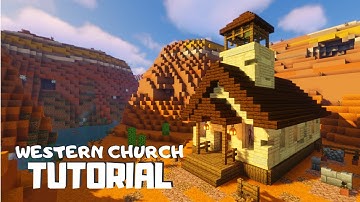 Minecraft: How to Build a Wild West Church (Tutorial)