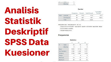 Analisis Statistik Deskriptif SPSS Data Kuesioner