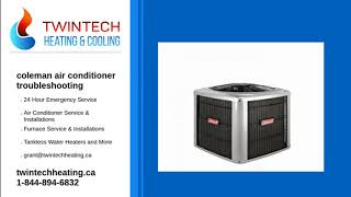 coleman air conditioner troubleshooting
