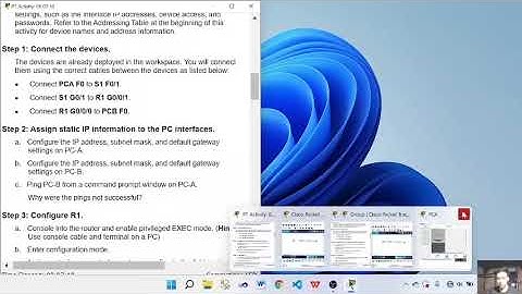 19.4.4 packet tracer - build a switch and router network || UAS